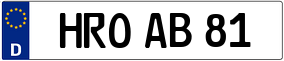 Trailer License Plate